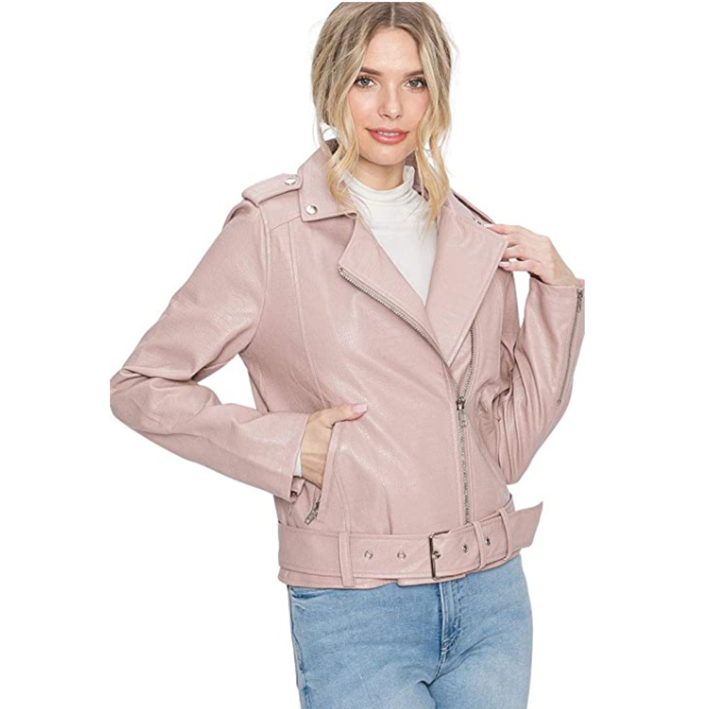 NWT! Women's Luxury Moto Leather Jacket